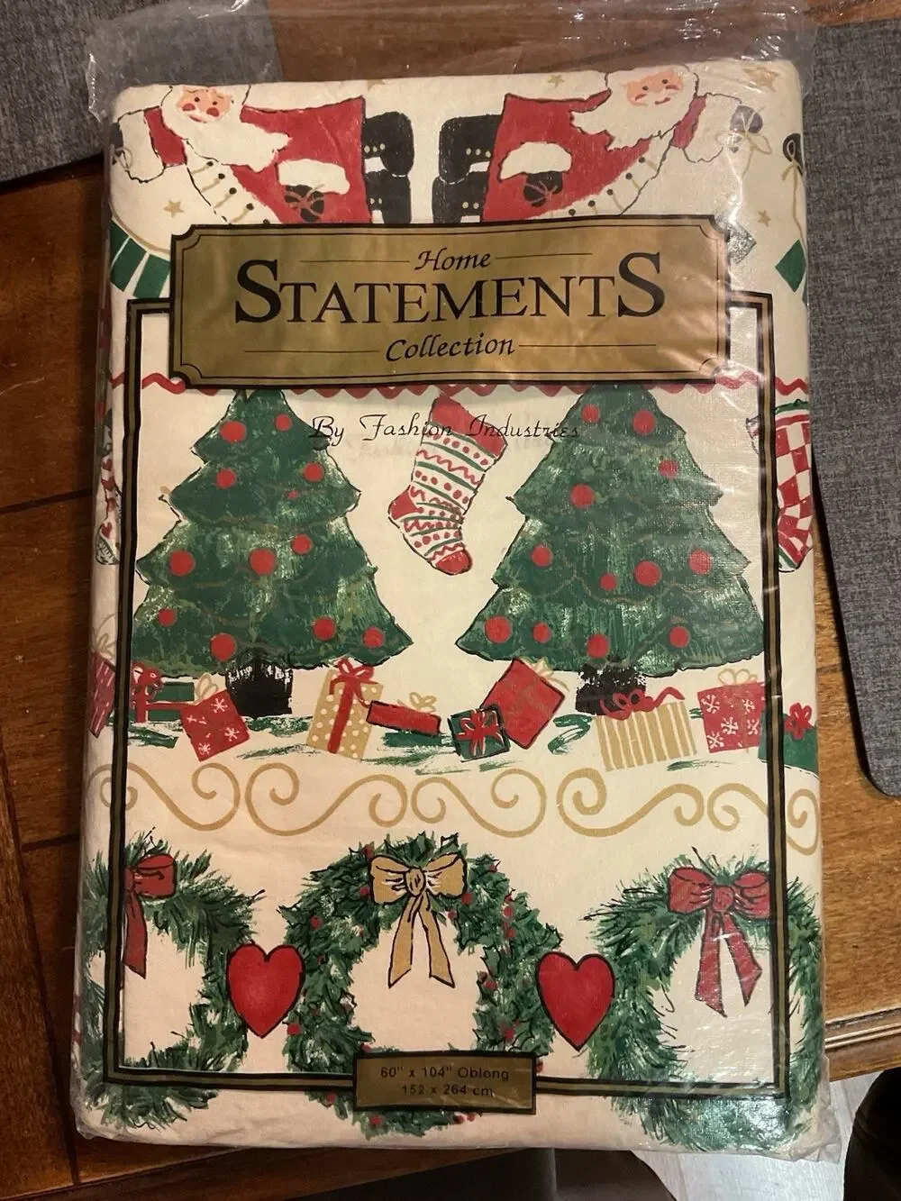 Home Statements Collection Vintage Oval Tablecloth Oblong 60”x104” New